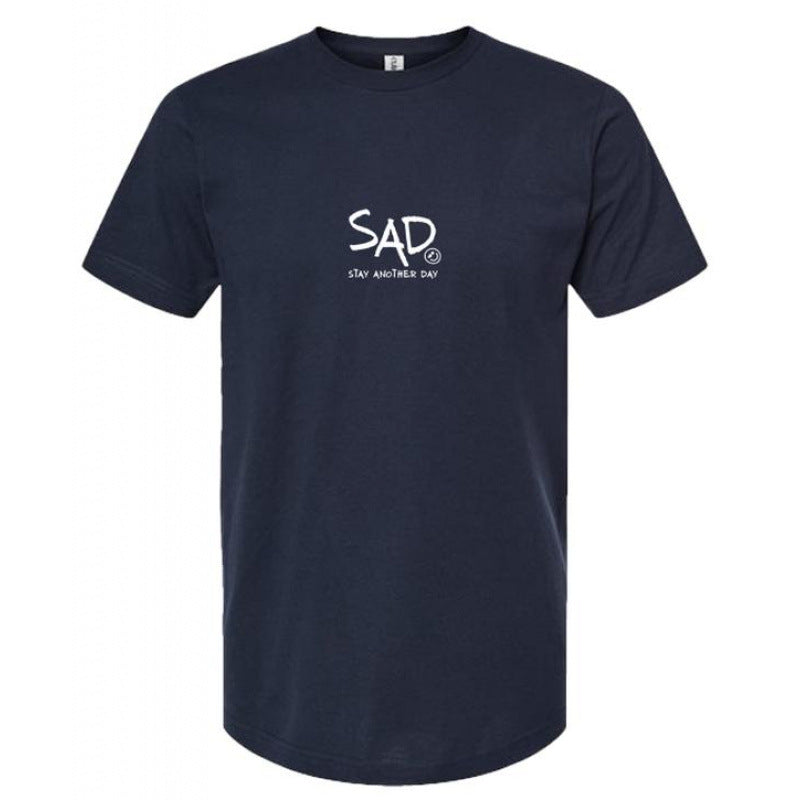 European Size Pure Cotton “Stay Another Day” Print T-Shirt