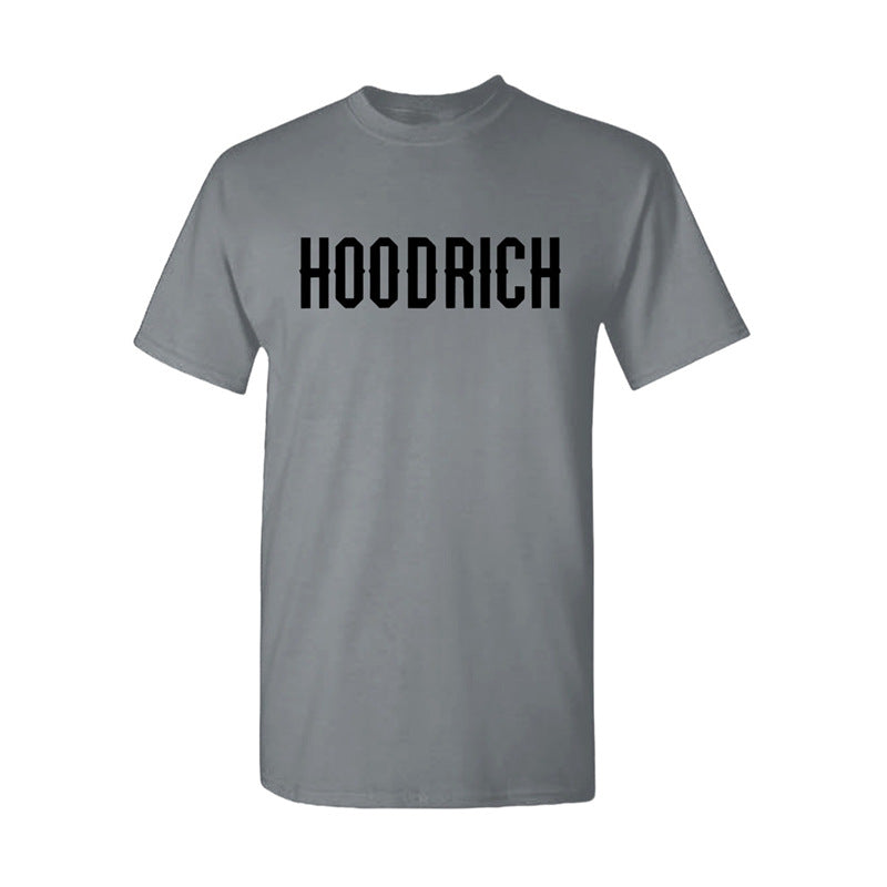 European Size Cotton High-Visibility Running Tee English Print