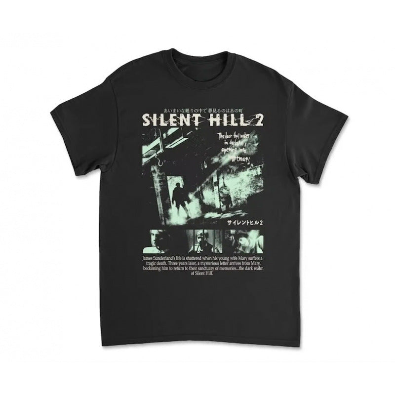 European Size Pure Cotton Unisex Hip-Hop Street Style T-Shirt