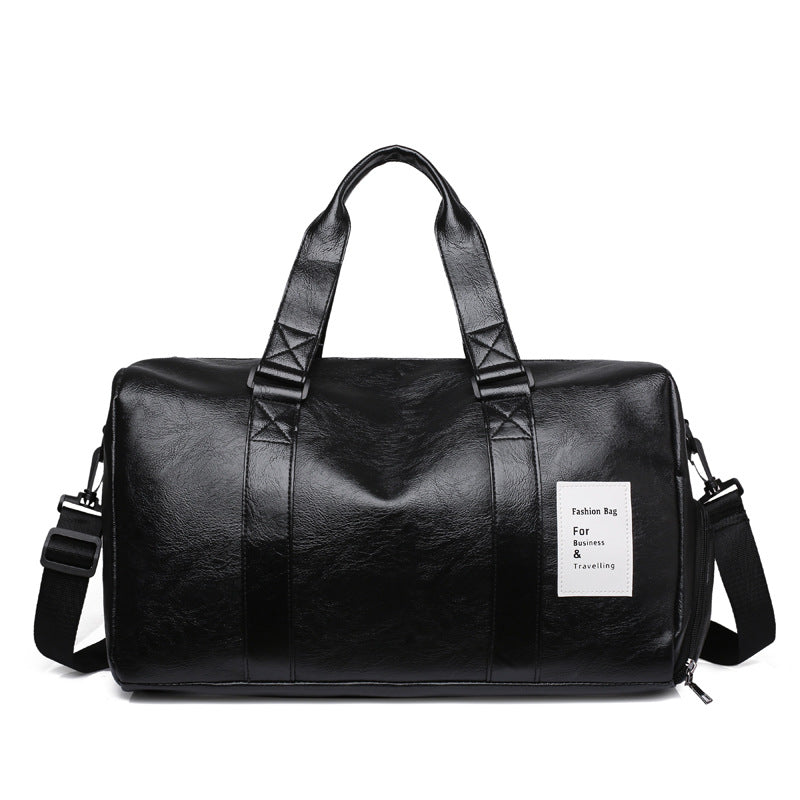 Men's Gym & Travel Satchel – Waterproof PU Sports Crossbody Bag