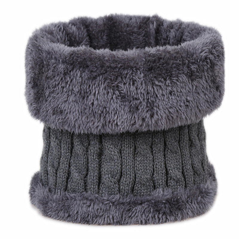 Men’s Korean Style Winter Pullover Scarf Fleece Warm