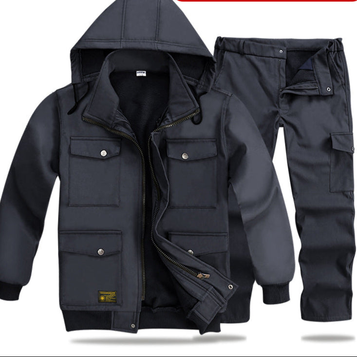Men’s Fleece-Lined Workwear Suit – Warm & Durable