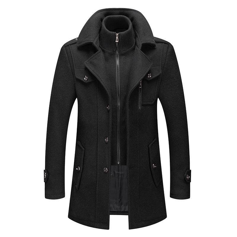 2025 Business Double Collar Wool Coat