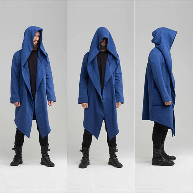 Men’s Wool Trench Coat – Thickened Mid-Length Winter Jacket