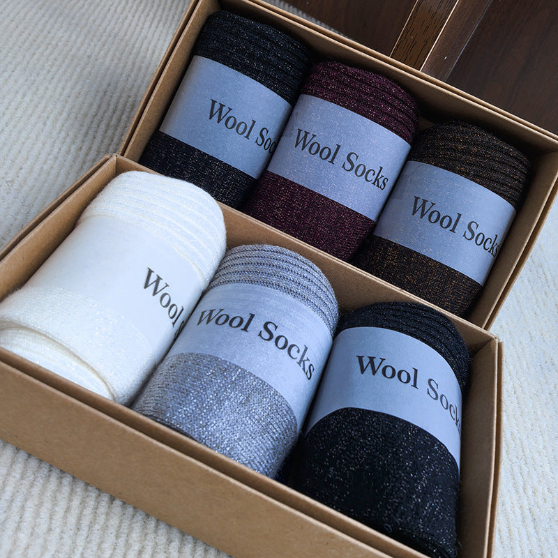 Premium Wool Mens Socks Gift Box – Thick & Warm