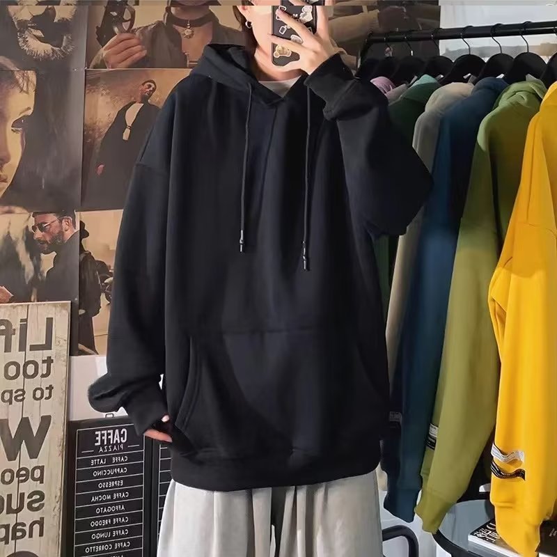 2025 Solid Color All-Match Hoodie