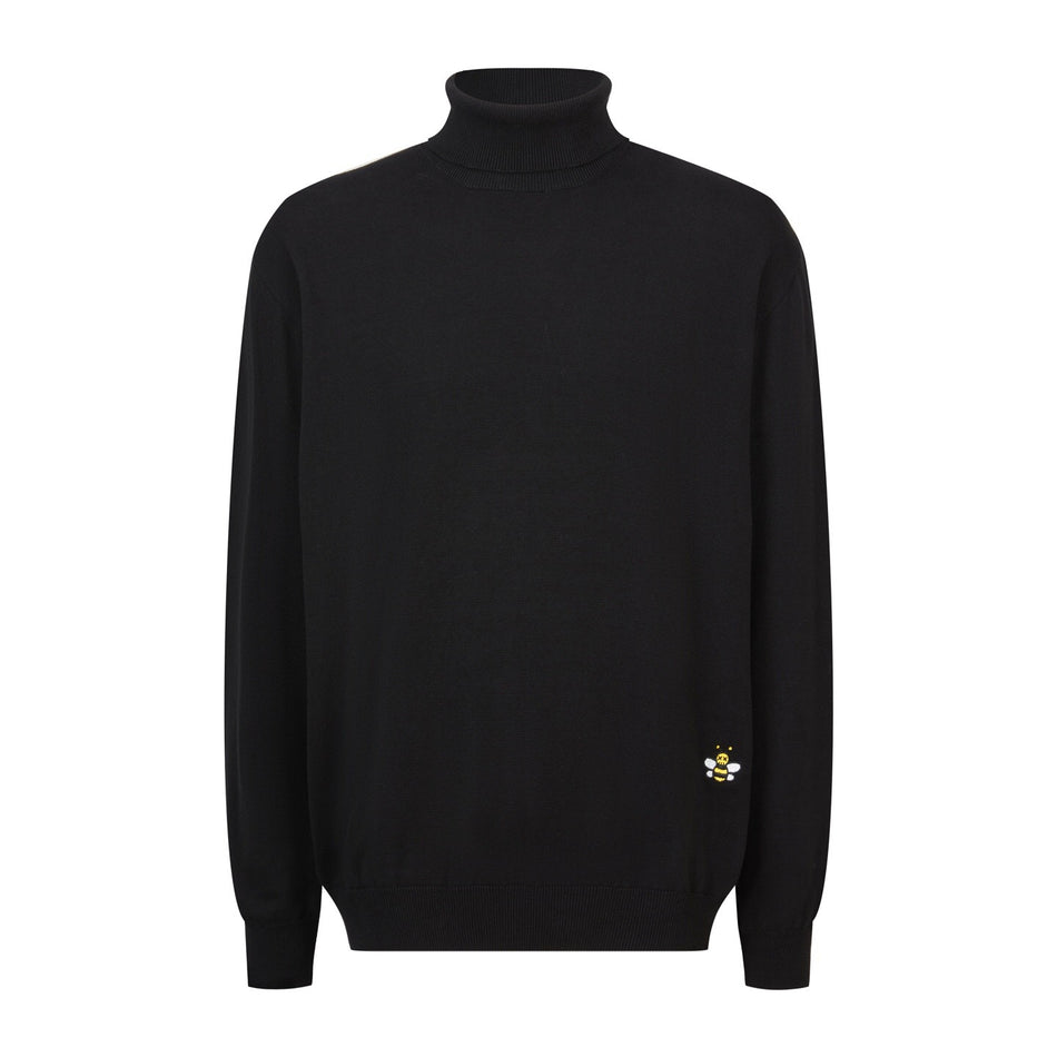 Men’s & Women’s Bee Embroidered High Collar Sweater