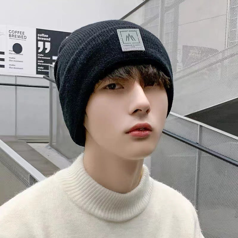 Thick Wool Beanie – Men’s Winter Warm Knit Hat