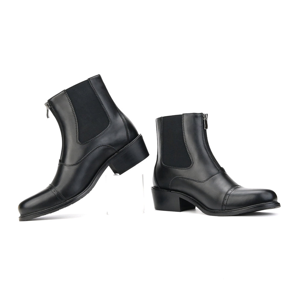 Men’s Chelsea Boots – British Double Zipper Style
