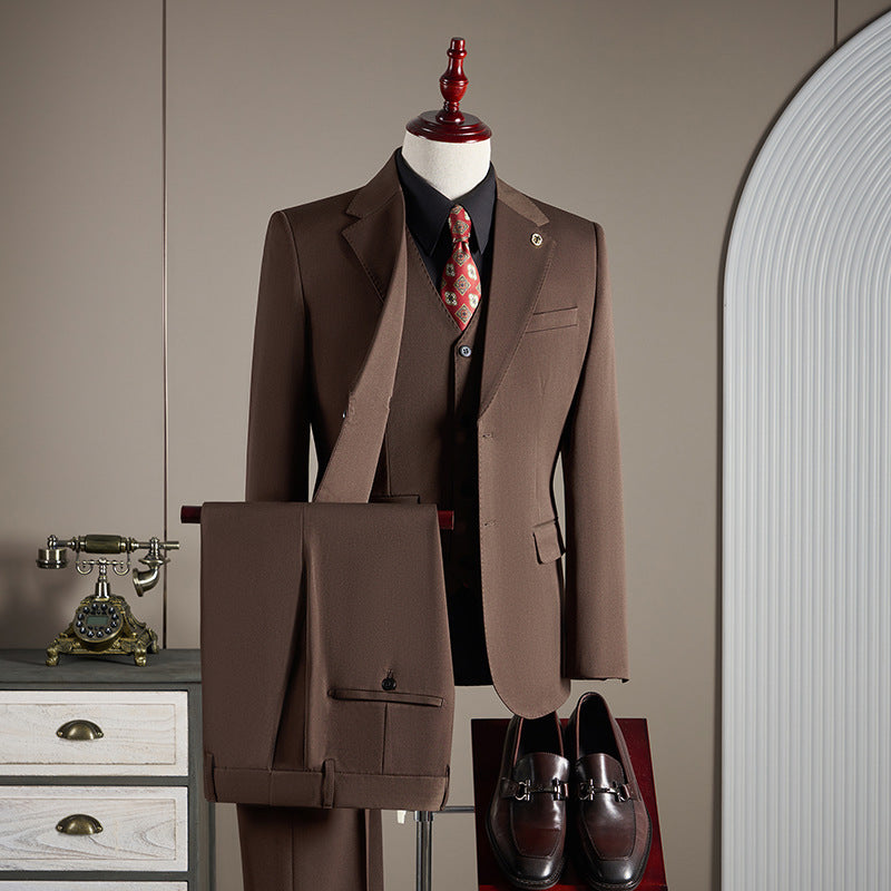Men’s Plus Size Groom Wedding Suit Autumn Winter