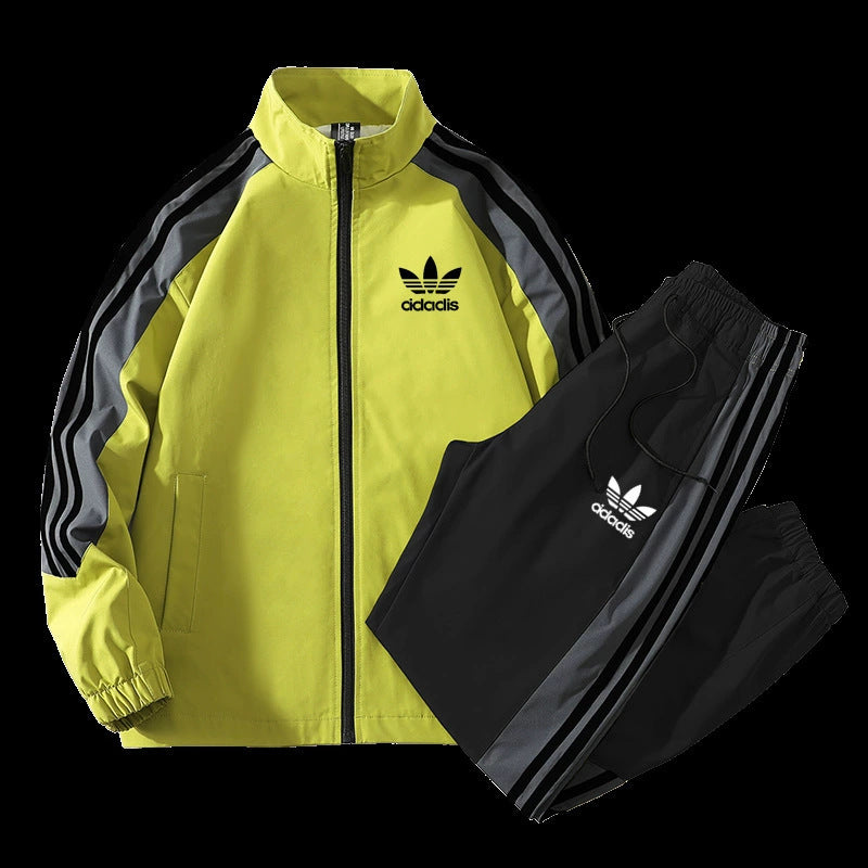 2025 Men’s Spring Sports Suit – Cardigan Jacket & Casual Pants Two-Piece Set
