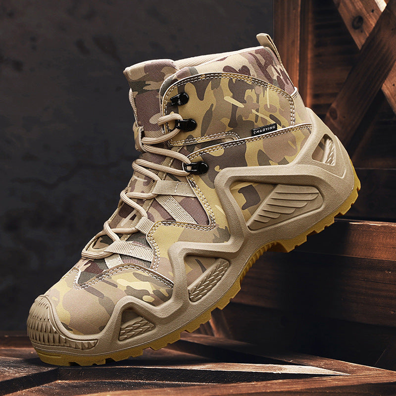 Men’s Tactical Hiking Boots – Large Size Camouflage Shoes