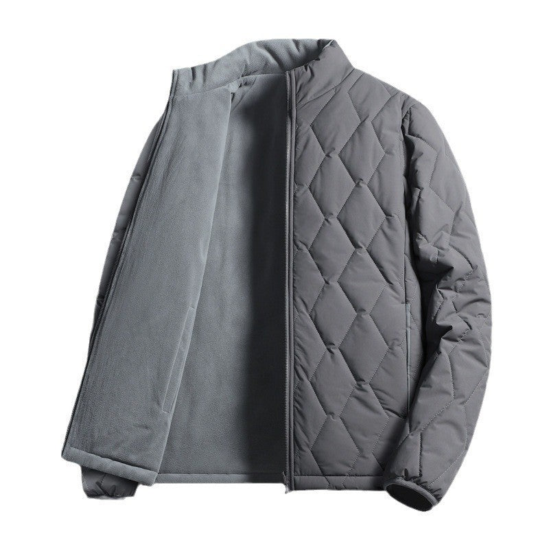 Men’s Lightweight Puffer Jacket – Double-Sided Cotton Coat