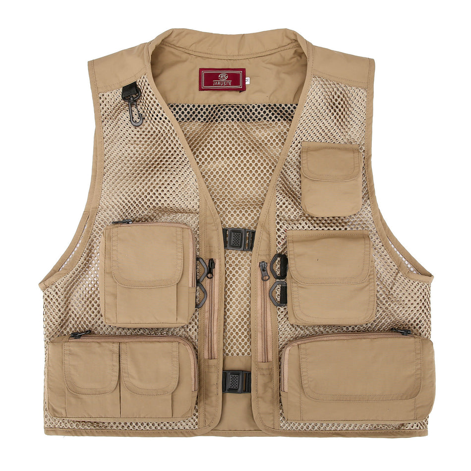 Men’s Multi-Pocket Outdoor Vest – Sports, Fishing & Volunteer Work
