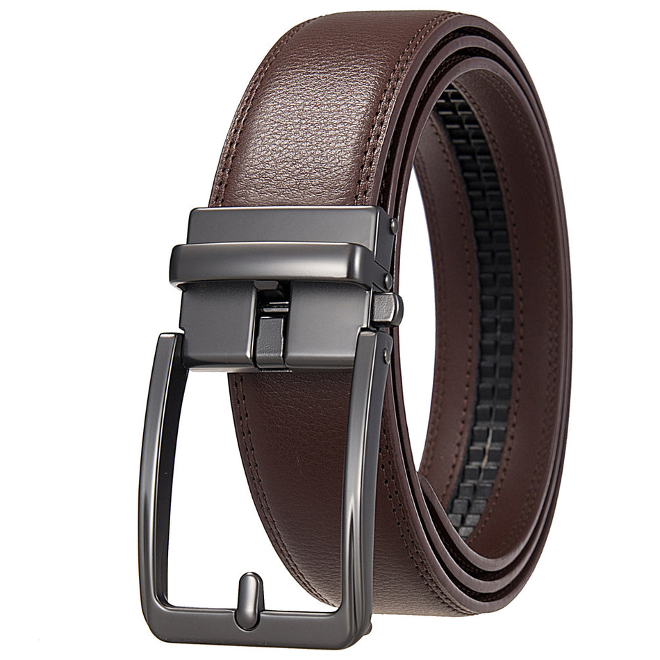 Anti-Needle Automatic Buckle Cowhide Belt – Men’s Premium