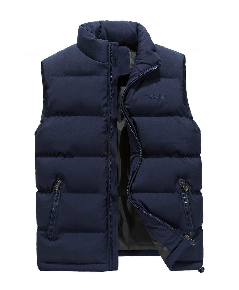 Men’s Warm Down Cotton Vest Casual Autumn Winter