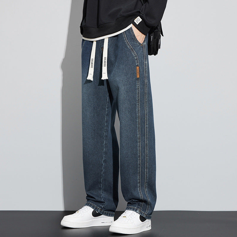 Men’s Wide-Leg Jeans –  Summer Retro Casual Pants