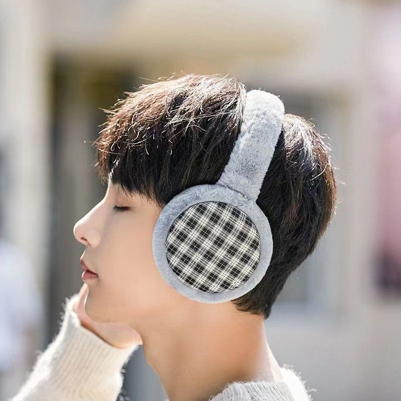 Trendy Men’s Winter Earmuffs Plush Warm Ear Protection