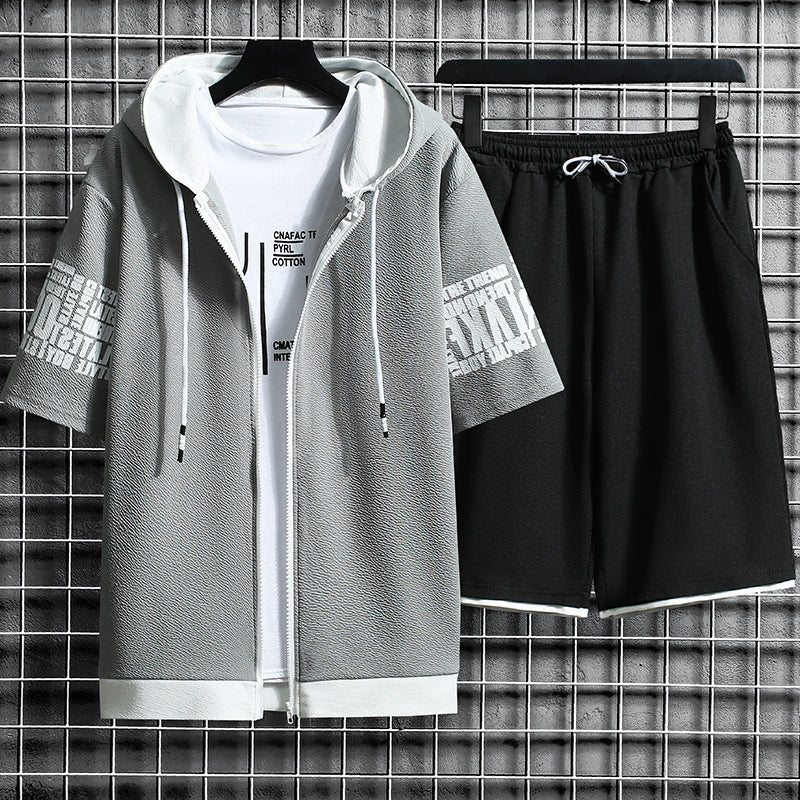2025 Men’s Summer Cardigan Sportswear Set