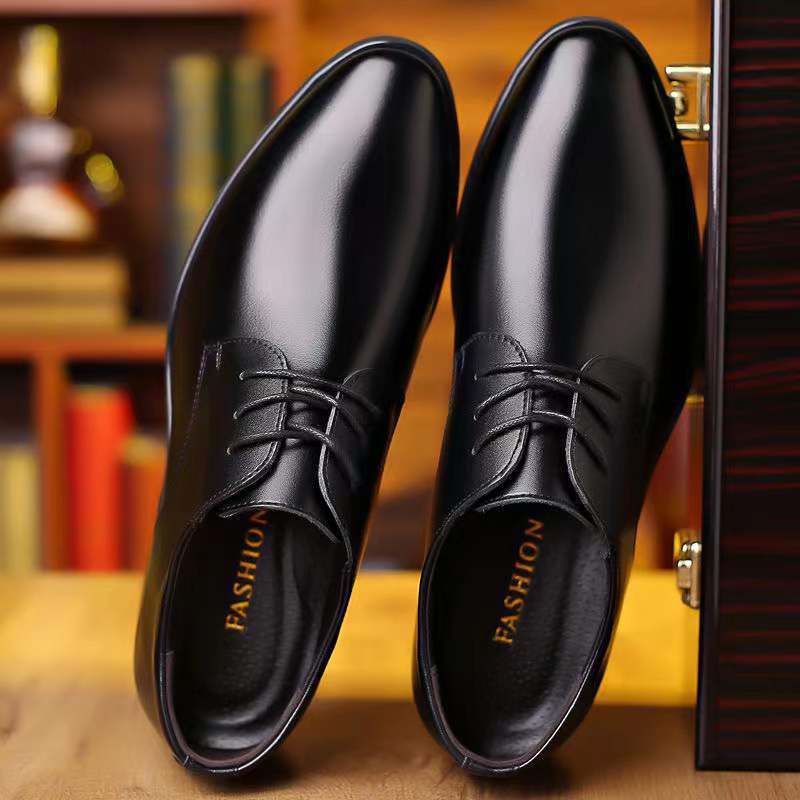 Men’s British Style Business Leather Shoes Pointed Toe