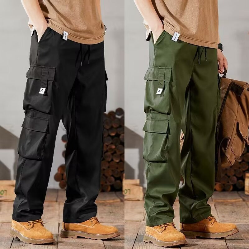 Summer Cargo Pants – Loose Retro Multi-Pocket