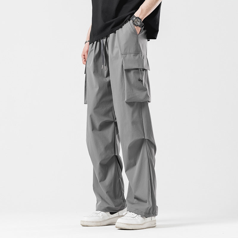 Summer Loose Street Pants – Retro Wide-Leg
