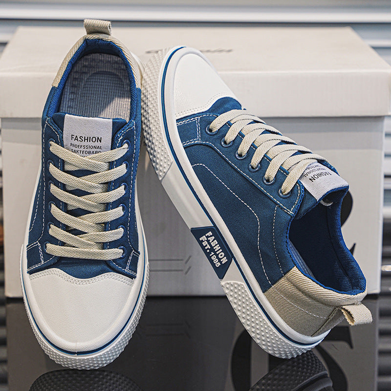 Men’s Summer Canvas Skateboard Shoes Breathable Casual