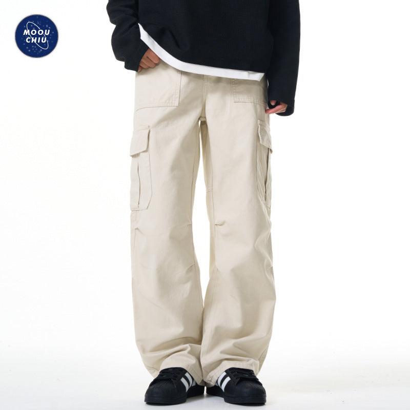 Crane Cargo Pants Men’s Wide Leg High Street Paratrooper