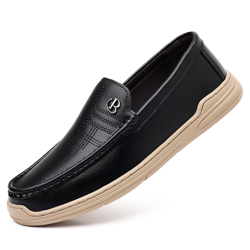 Men’s Casual Leather Shoes – Comfortable Soft Sole Loafers