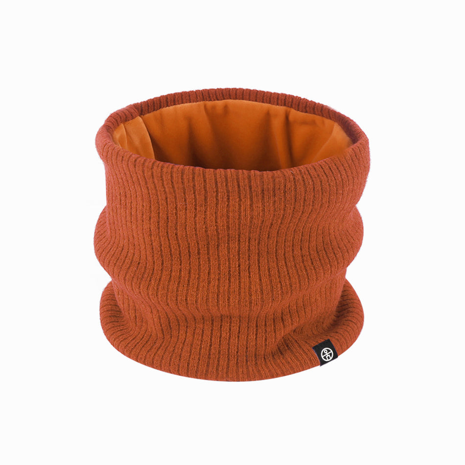 Winter Fleece-Lined Knitted Neck Scarf – High Collar Warm Scarf