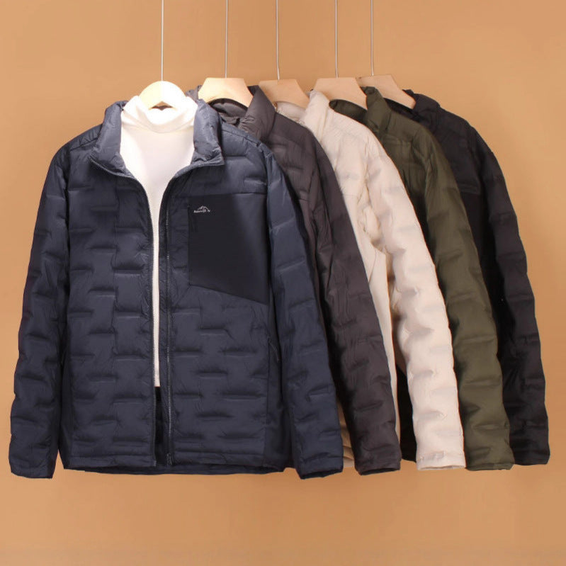 Men’s Lightweight Stand Collar Puffer Jacket
