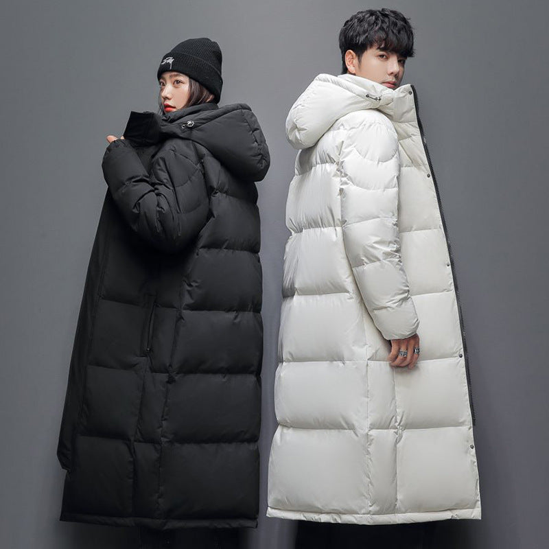 Men’s Long Down Jacket – Outdoor White Duck Down Winter Coat