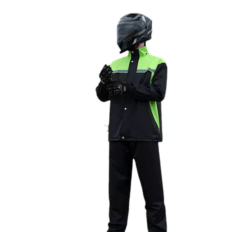 Unisex Motorcycle Rain Suit – Windproof & Full-Body Protection
