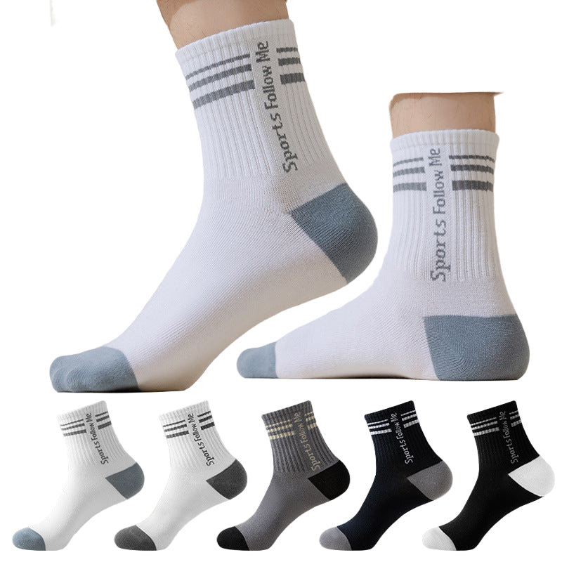British Style Mens Cotton Socks – Mid-Calf Business Wear