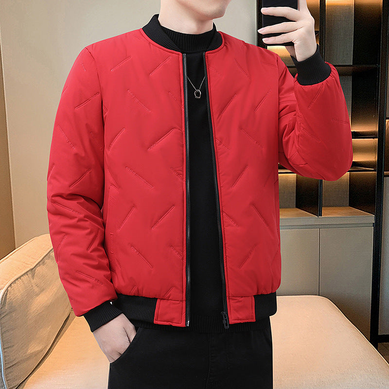 Men’s Thickened Cotton Coat – Plus Size Winter Outerwear