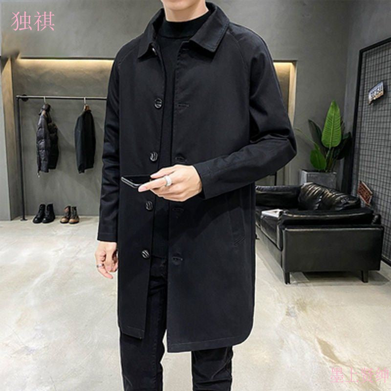 Men’s Yamamoto Style Mid-Length Spring Coat