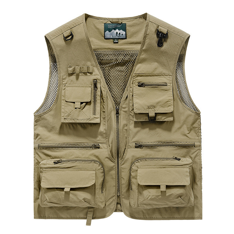 Men’s Mesh Quick-Dry Vest – Outdoor Fishing & Photography Waistcoat