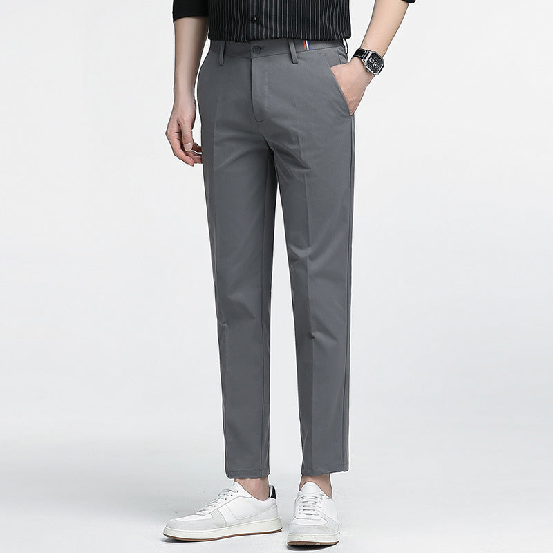Men’s Slim-Fit Business Pants – 2025 Summer Anti-Wrinkle Style