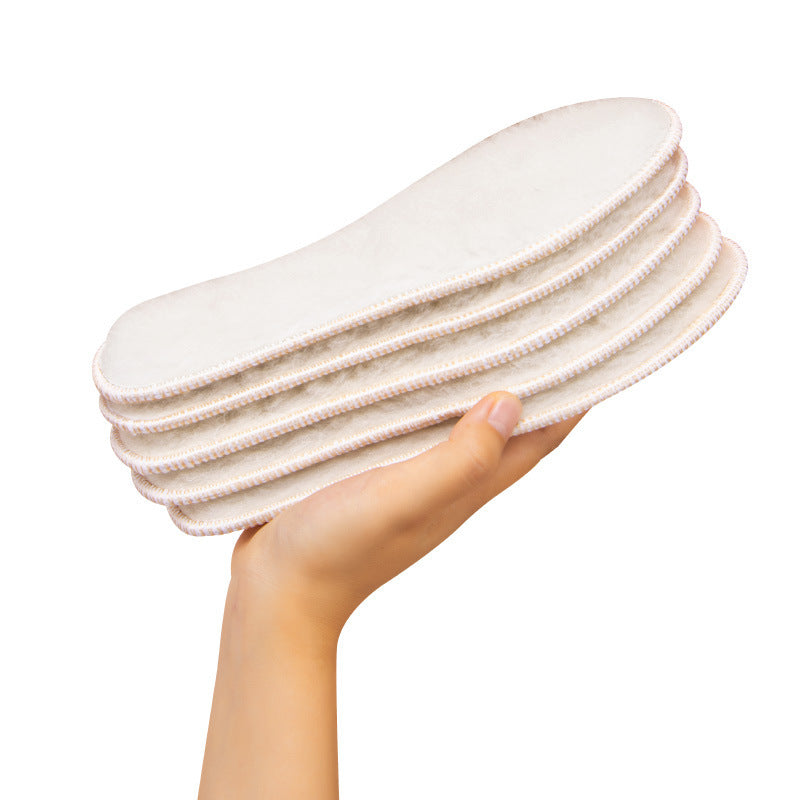 Wool Velvet Winter Insoles Thick Cold-Resistant - 2 Pair