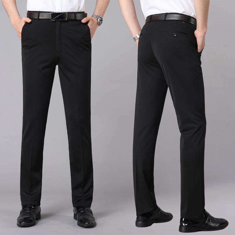 Men’s Stretch Formal Trousers – Spring Summer Business Pants