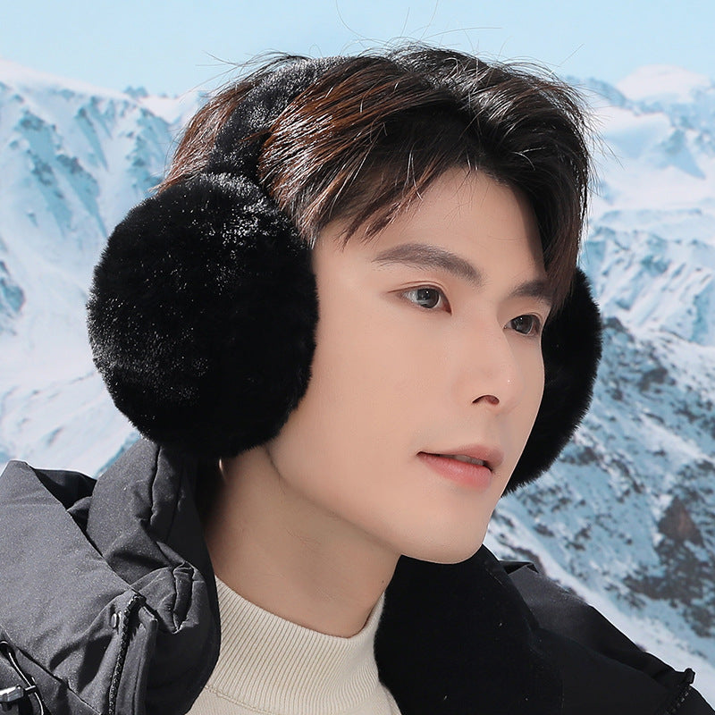 Simple Plush Men’s Winter Earmuffs Cycling Ear Warmers