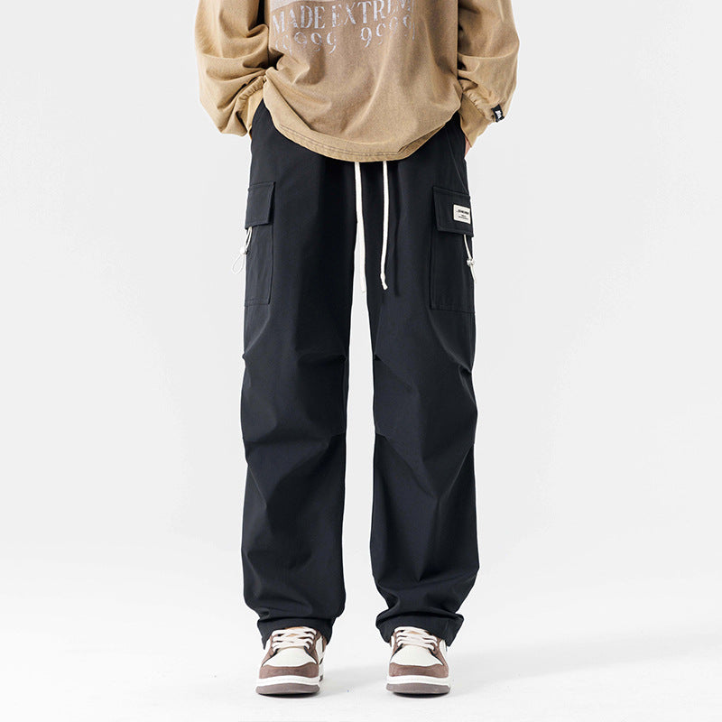 Outdoor Cargo Pants Men’s Loose Water-Repellent Overalls