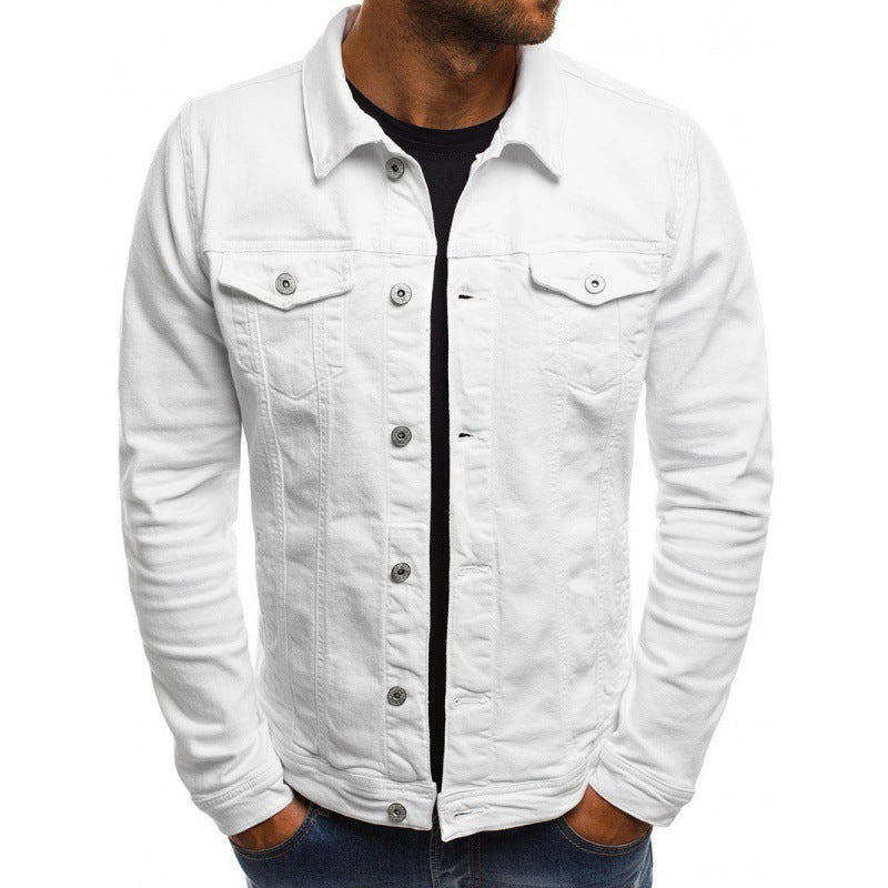 Men's Slim-Fit Denim Jacket – European Youth Spring & Autumn Coat