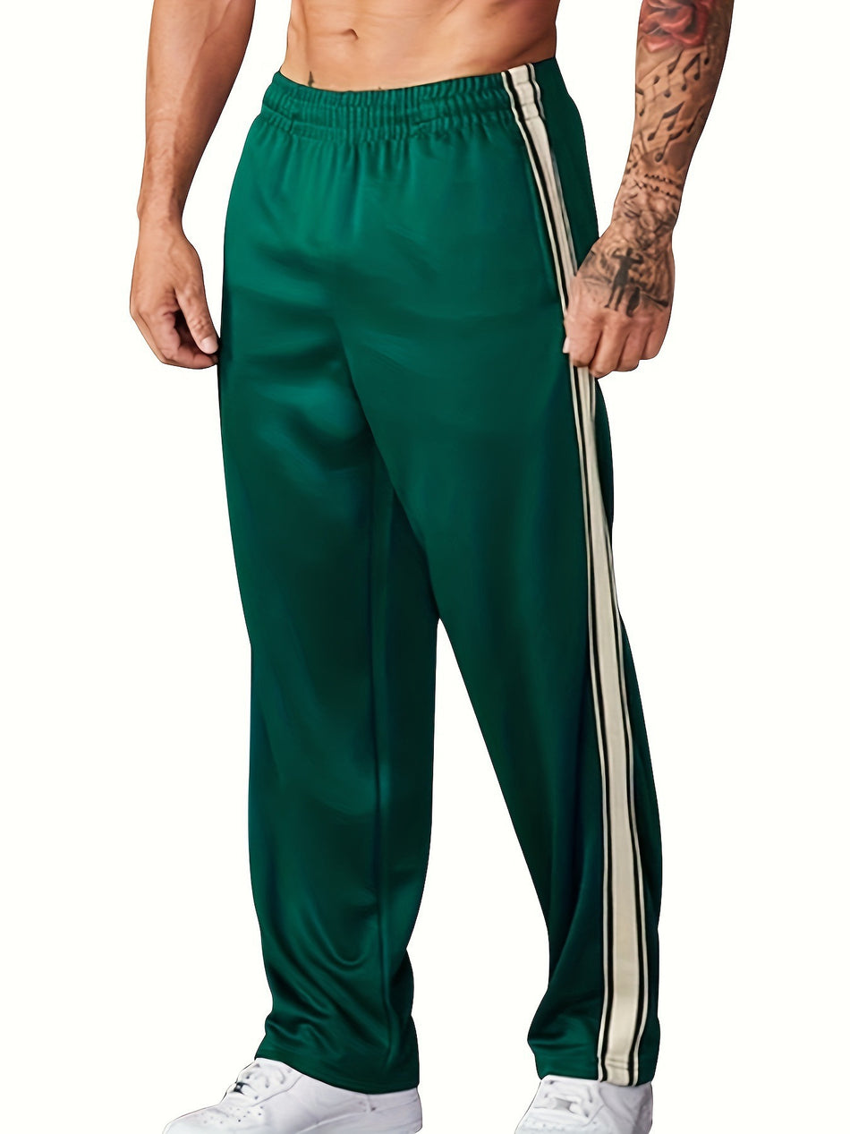 Men’s 2025 Spring/Summer Track Pants – Straight Casual Fitness Sweatpants