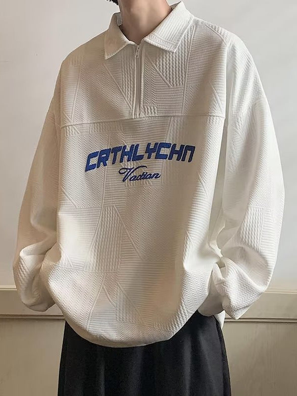 Boys’ Half-Zip Polo Shirt Autumn New 2025