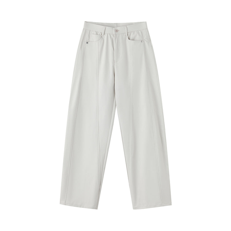 American Apricot Wide-Leg Casual Pants for Couples