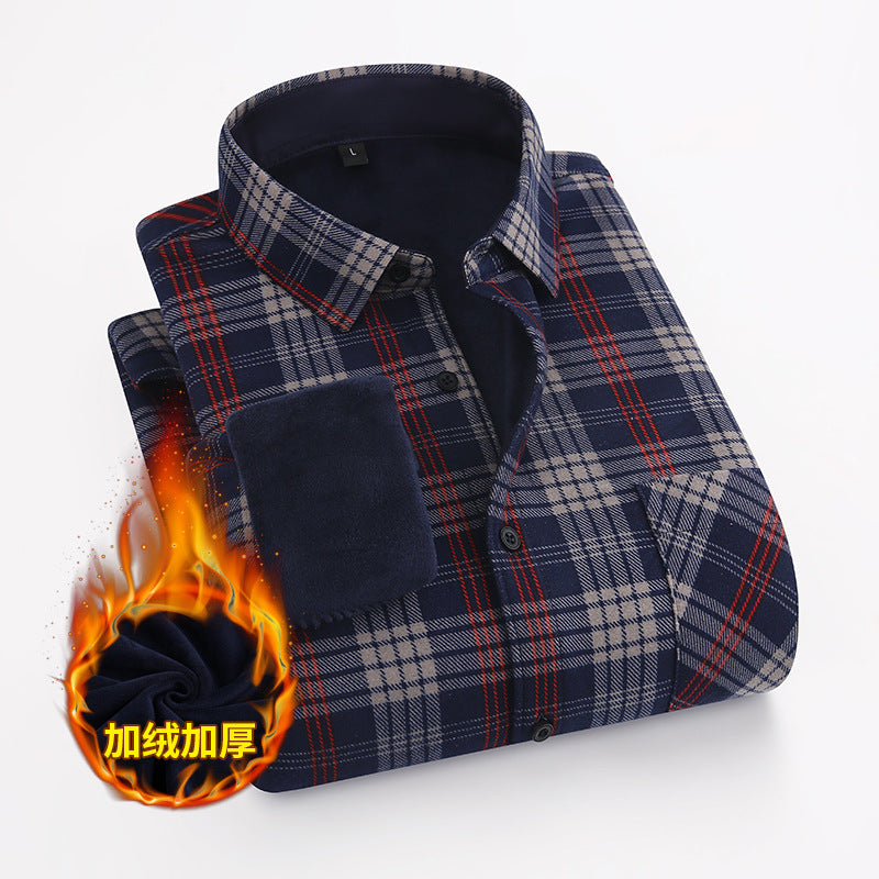 Adults Style Large Size Warm Mens Shirt 2025