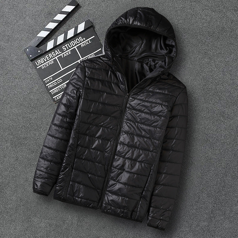 2023 Men’s Winter Short Hooded Down Cotton-Padded Jacket – Lightweight