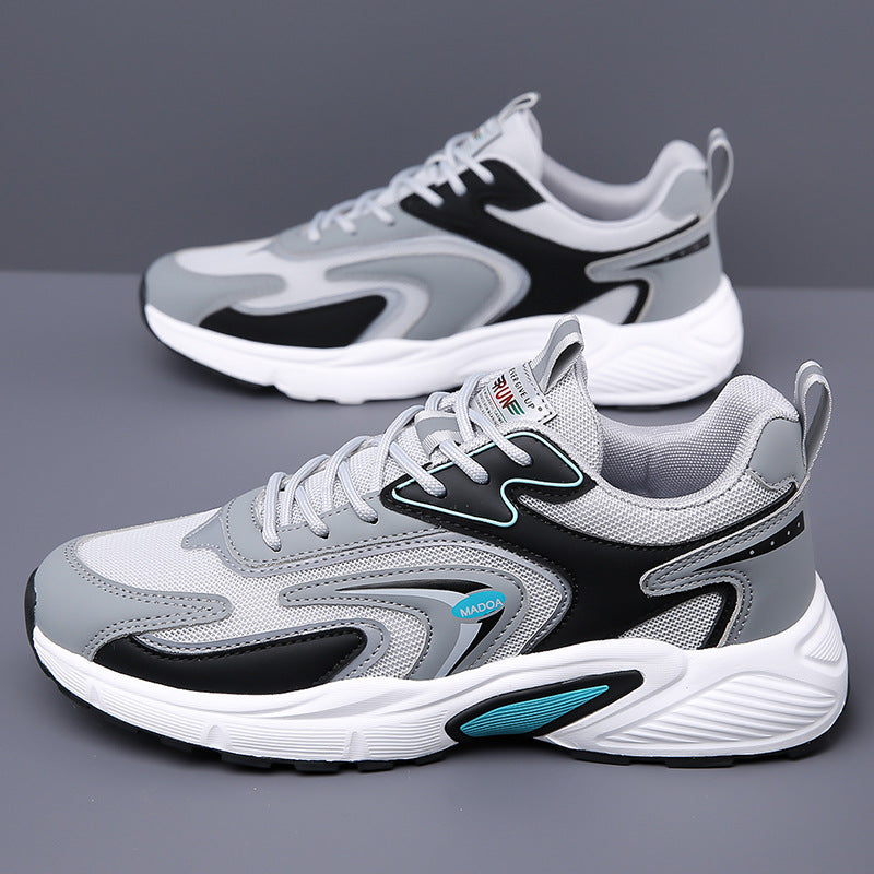 2025 Men’s Leather Casual Sports Shoes – Breathable & Stylish
