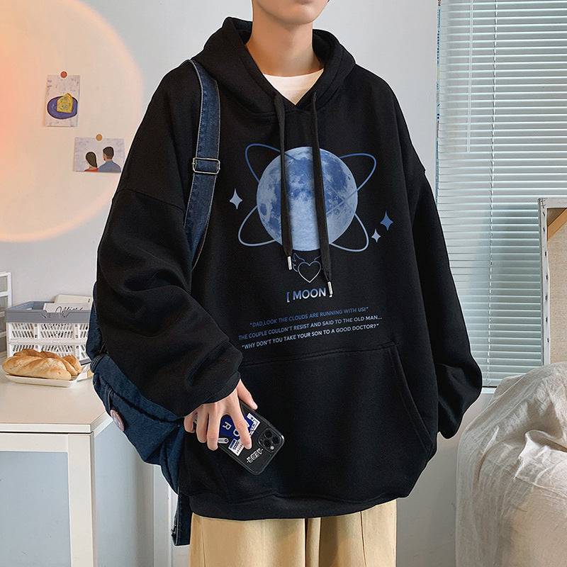Men’s American Vintage Hoodie – Loose Printed Casual Top